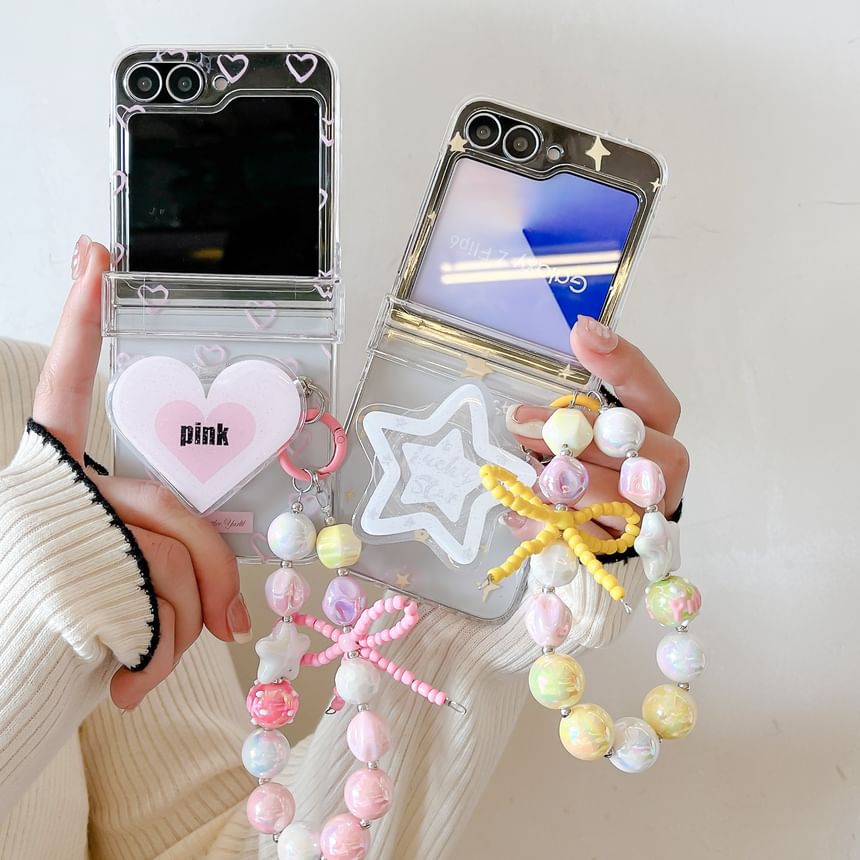 Phone Set Heart Star / Strap Case