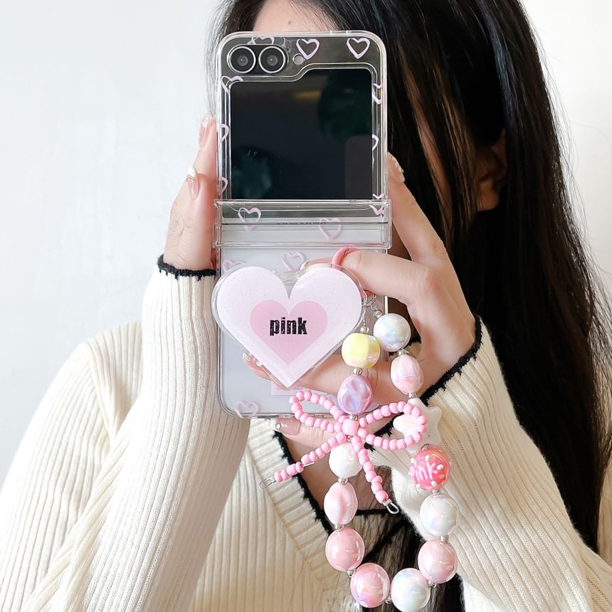 Phone Set Heart Star / Strap Case