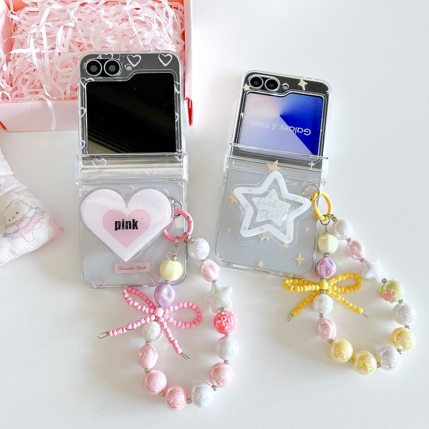 Phone Set Heart Star / Strap Case