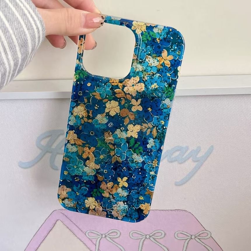 / Case Strap Floral Phone Set