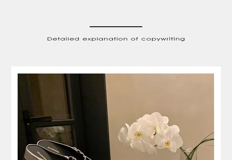 Mary Jane Mules Rhinestone Faux Hidden Leather Wedge