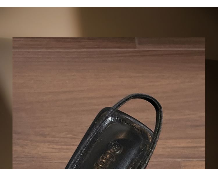 Slingback Toe High Bow Sandals Satin Pointed Heel