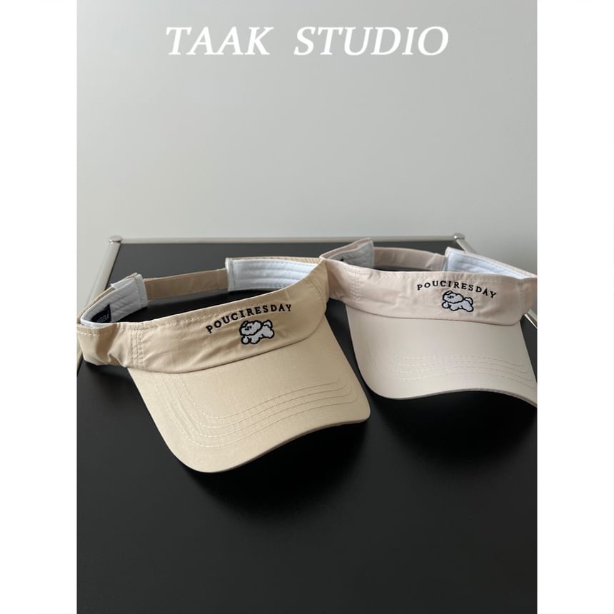 Embroidered Visor Sun Dog