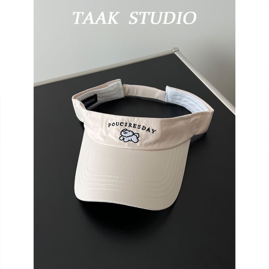 Embroidered Visor Sun Dog