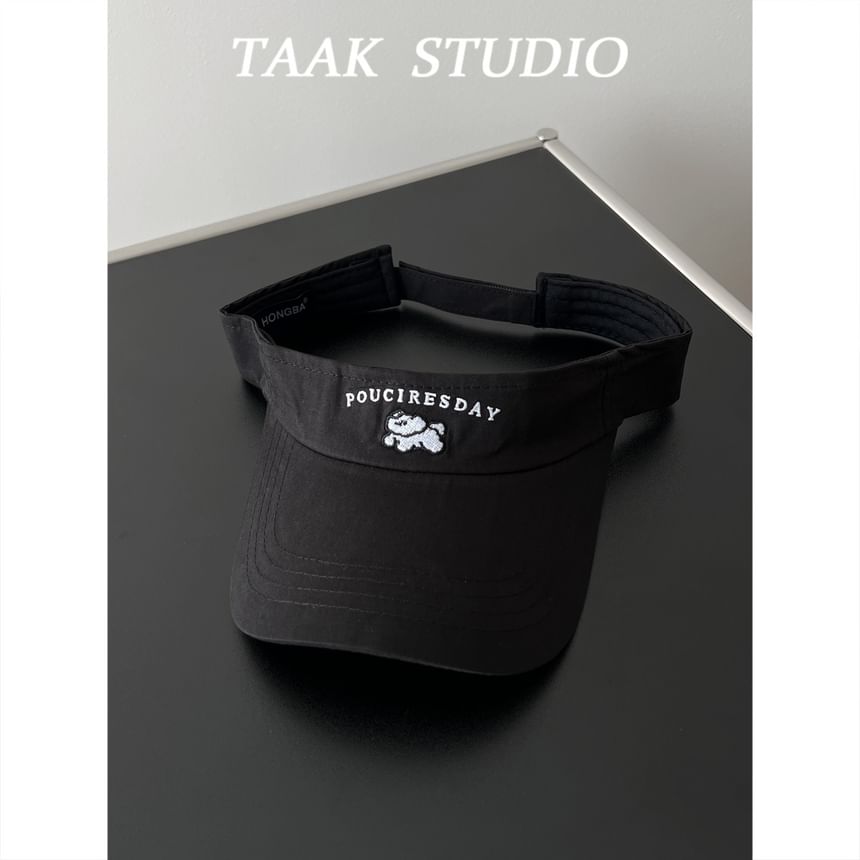 Embroidered Visor Sun Dog