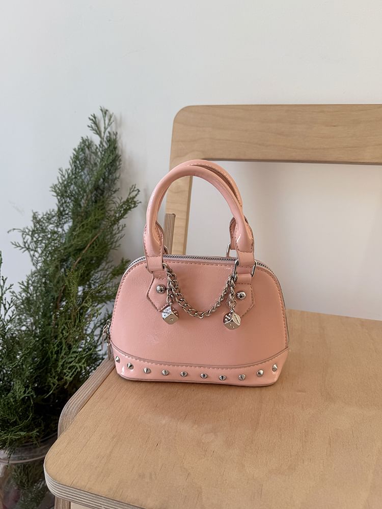 Studded Bag Faux Leather Crossbody