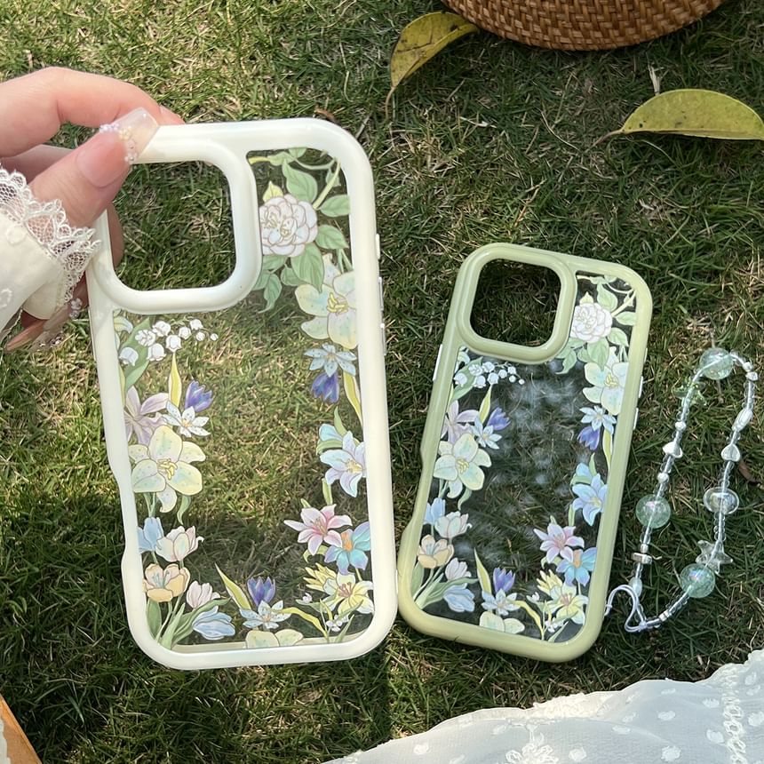 Floral Case Phone Transparent