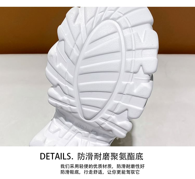 Chunky Rhinestone Heel Platform Strappy Sandals