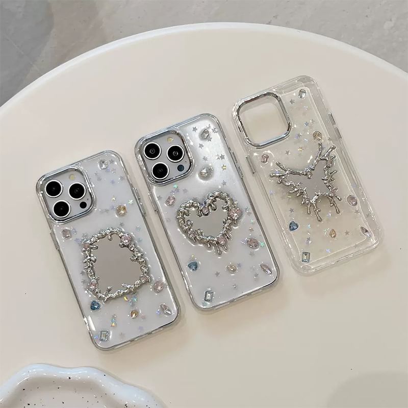 Mirror iPhone Rhinestone Case