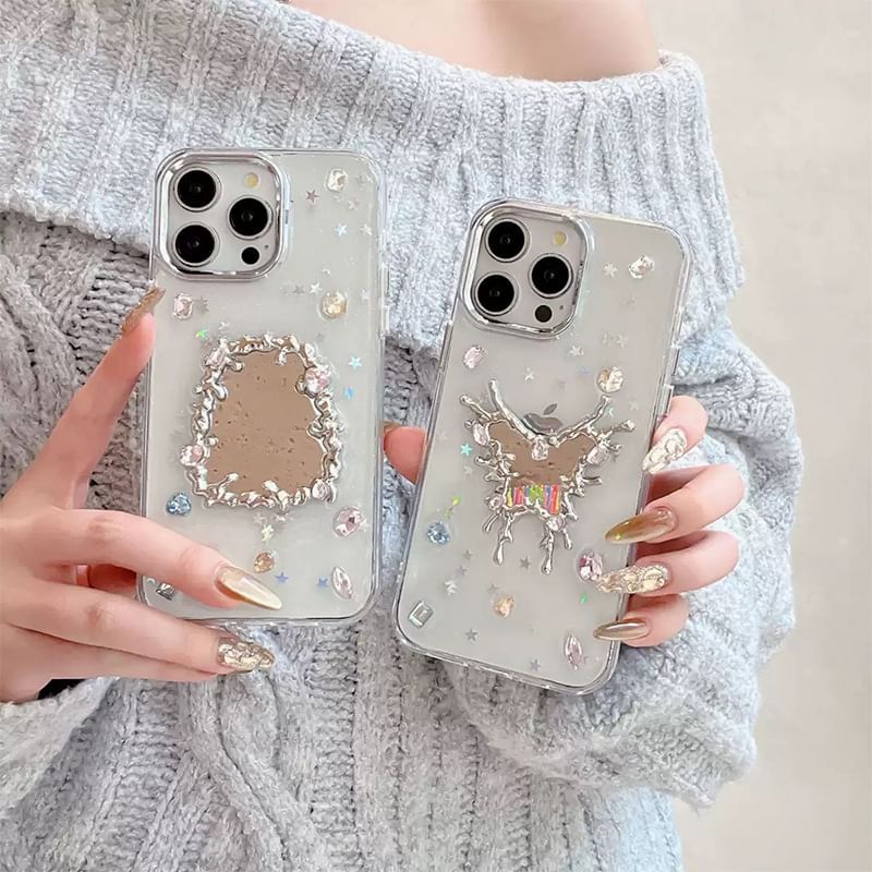 Mirror iPhone Rhinestone Case