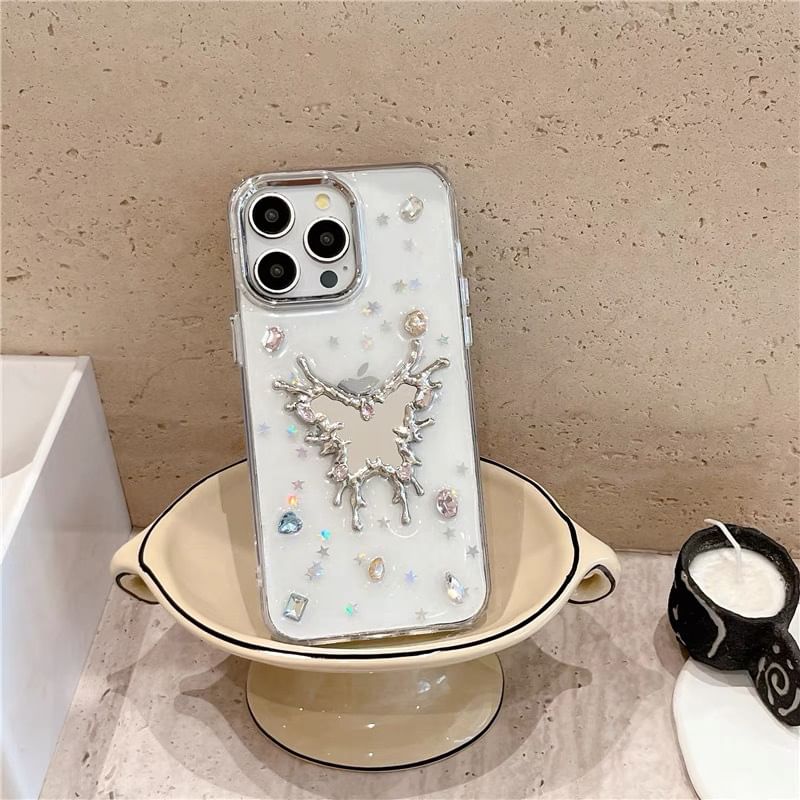 Mirror iPhone Rhinestone Case
