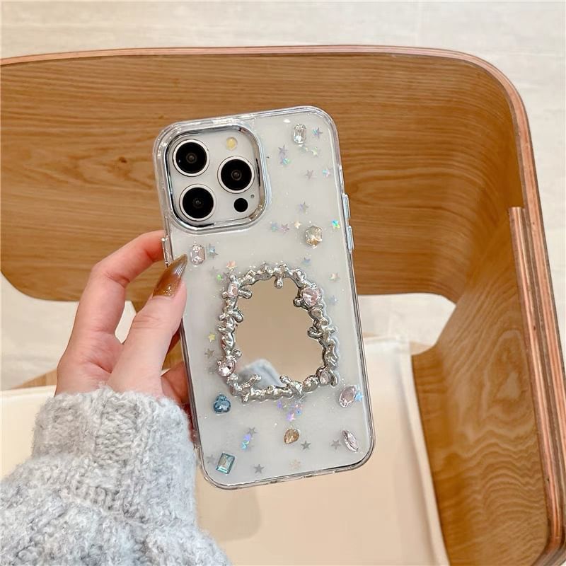Mirror iPhone Rhinestone Case