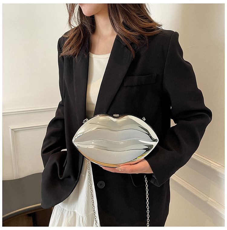 Lips Bag Chain Crossbody Strap