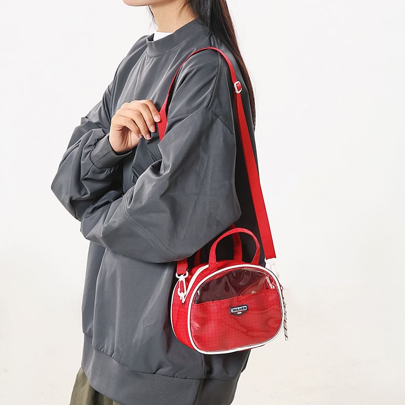 Bag Crossbody Lettering Plaid