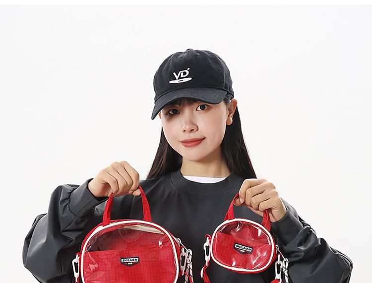 Bag Crossbody Lettering Plaid