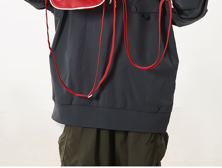 Bag Crossbody Lettering Plaid