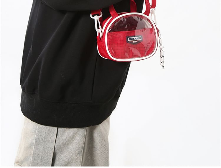 Bag Crossbody Lettering Plaid