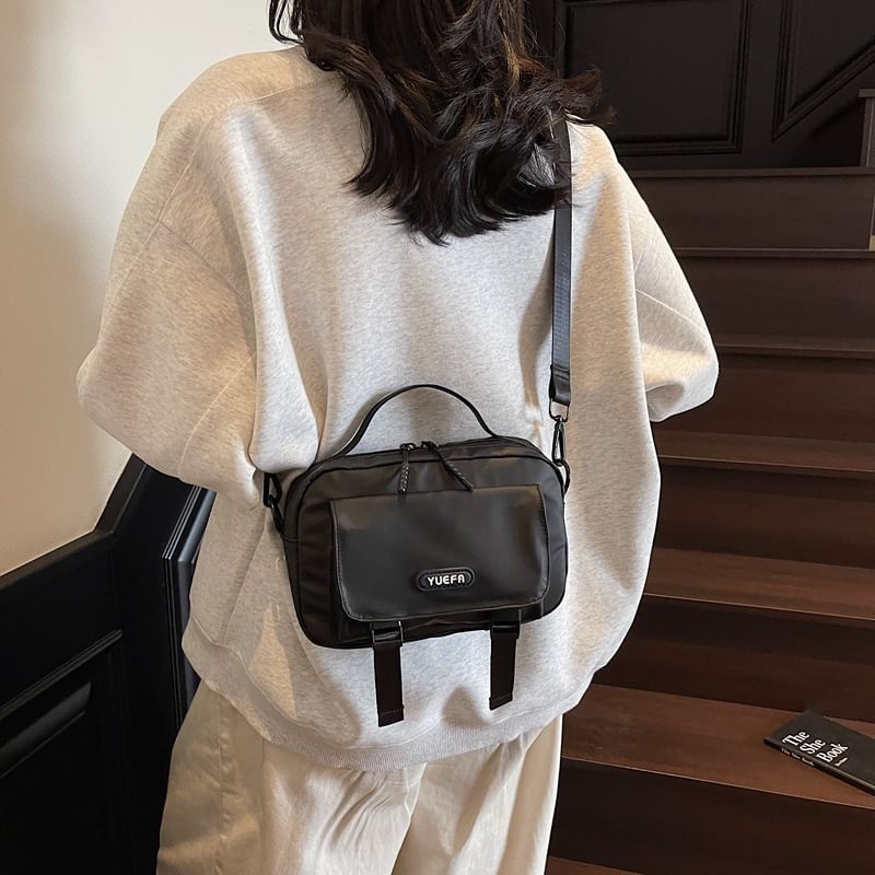 Crossbody Lettering Bag Multi-Pocket