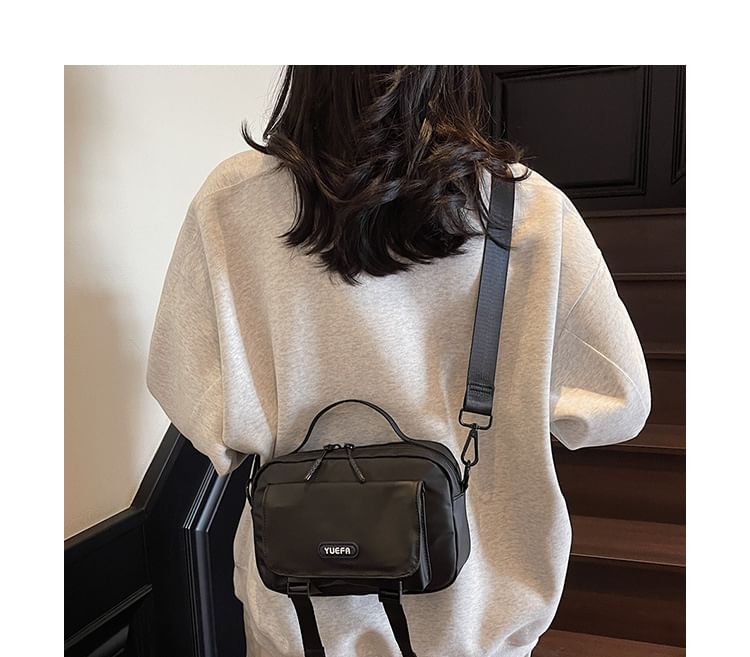 Crossbody Lettering Bag Multi-Pocket