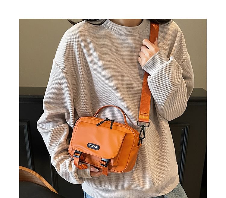 Crossbody Lettering Bag Multi-Pocket