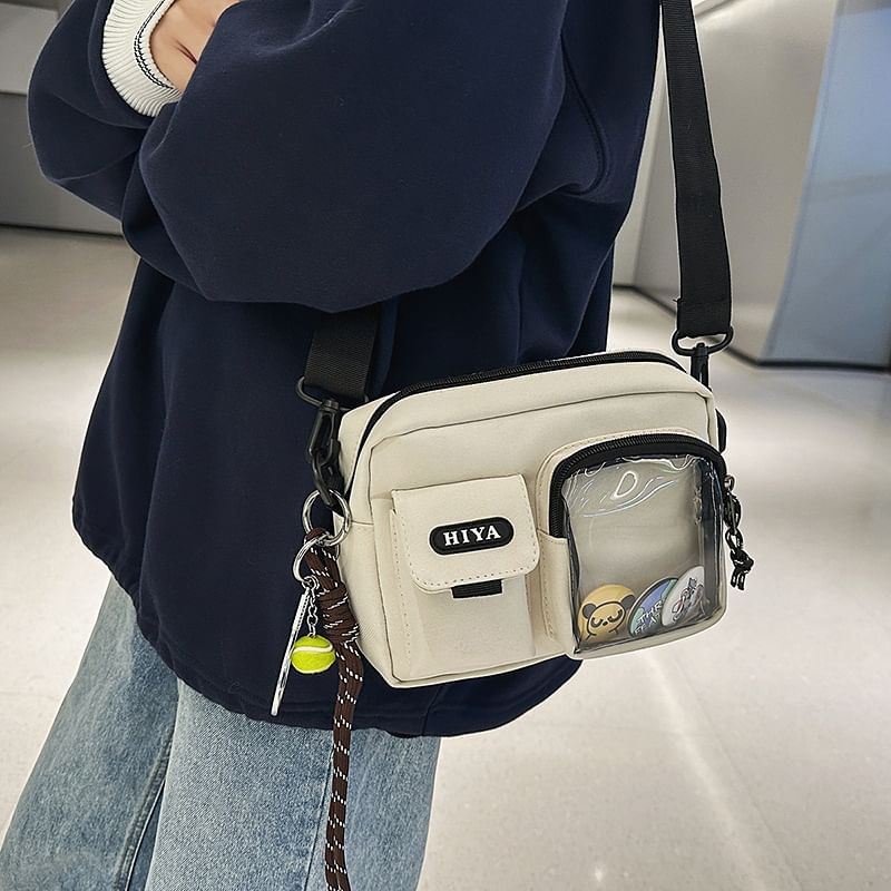 Crossbody Bag Lettering Badge Set: Multi-Pocket +
