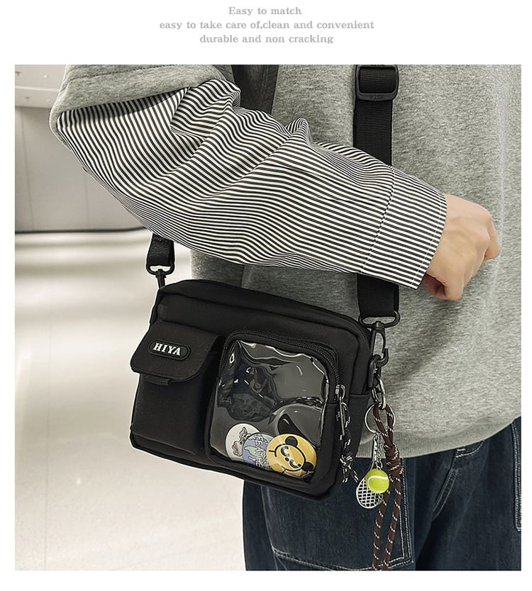 Crossbody Bag Lettering Badge Set: Multi-Pocket +
