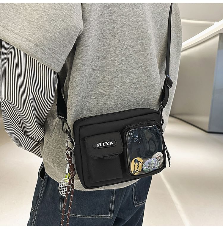 Crossbody Bag Lettering Badge Set: Multi-Pocket +