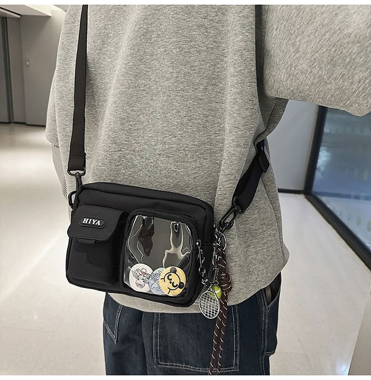 Crossbody Bag Lettering Badge Set: Multi-Pocket +