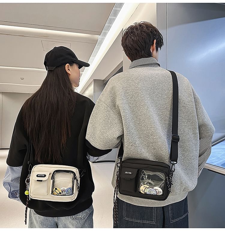 Crossbody Bag Lettering Badge Set: Multi-Pocket +