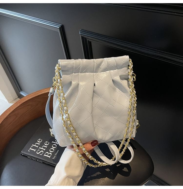 Multi-Way Shoulder Quilted Bag Strap Leather Chain Faux