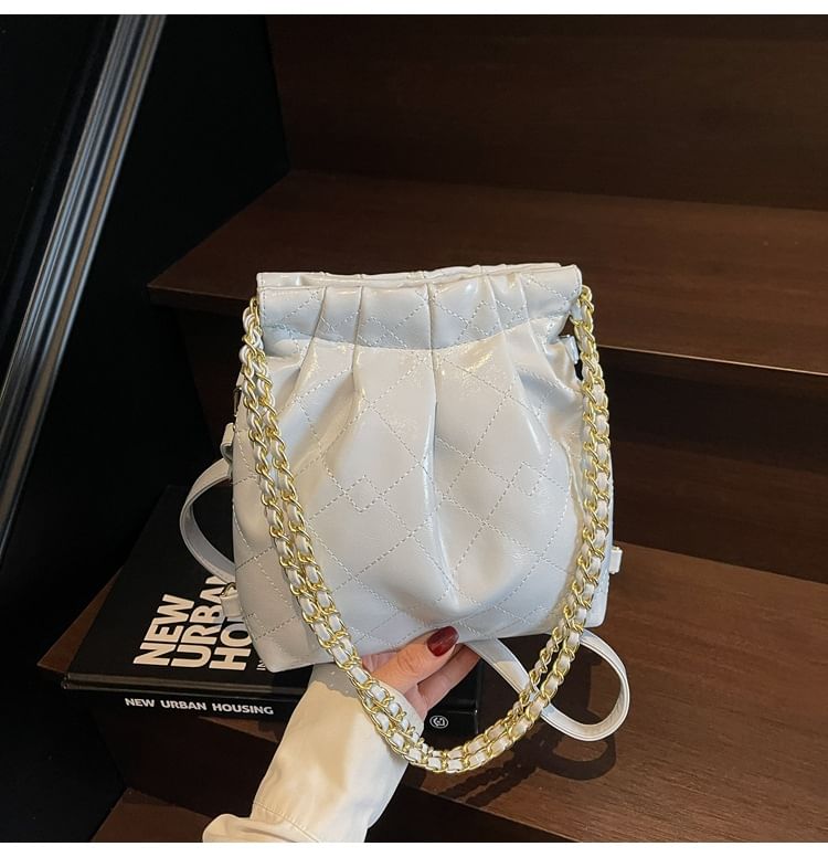 Multi-Way Shoulder Quilted Bag Strap Leather Chain Faux