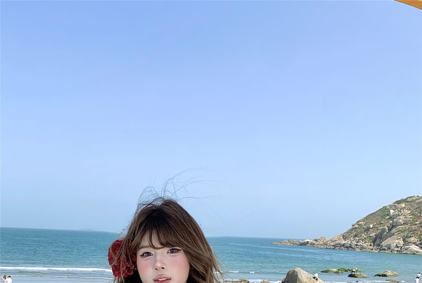 Floral Print Tie-Up Top Asymmetrical Cami