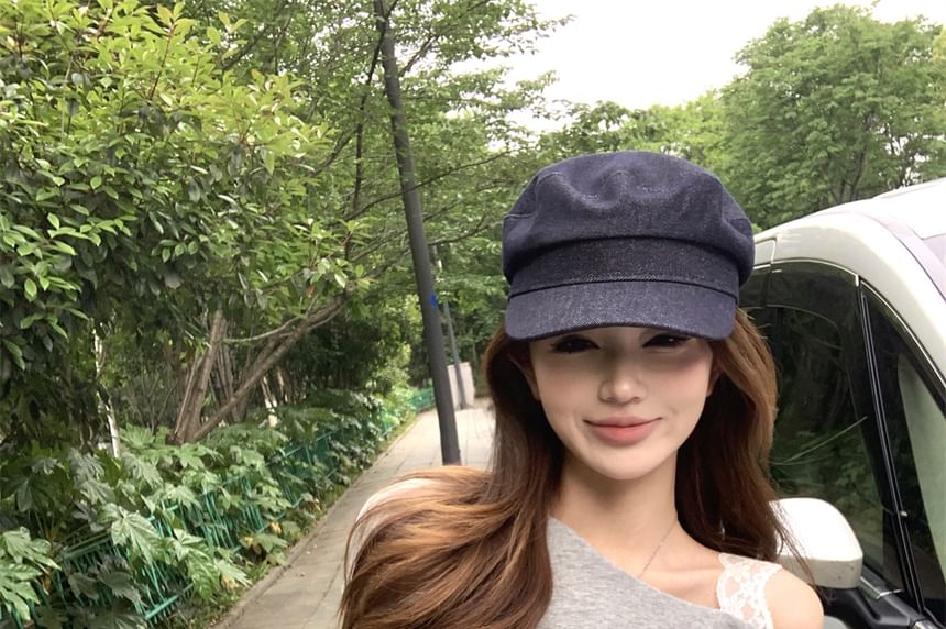 Set: Top Panel Sleeveless Lace High Crop Skirt Cold + Pencil Shoulder Waist Mini