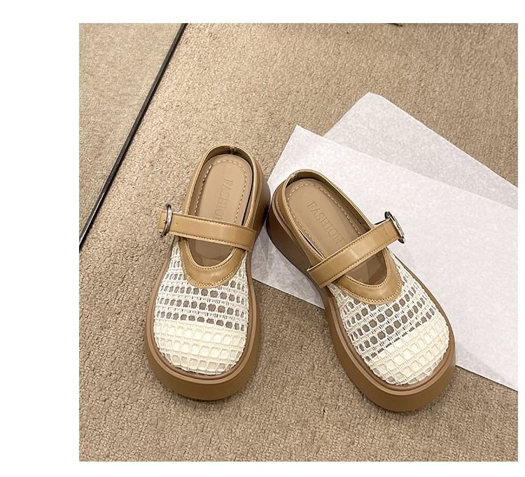 Mary Platform Cutout Jane Mules