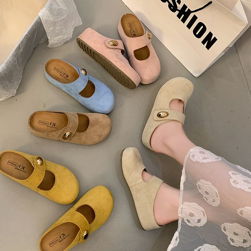 Shoes Toe Jane Round Mary