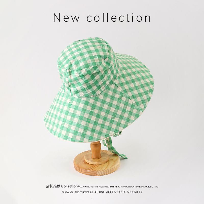 Applique Hat Plaid Boonie