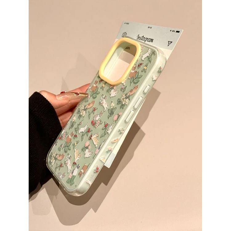 Strap Phone Case Rabbit Print / Set