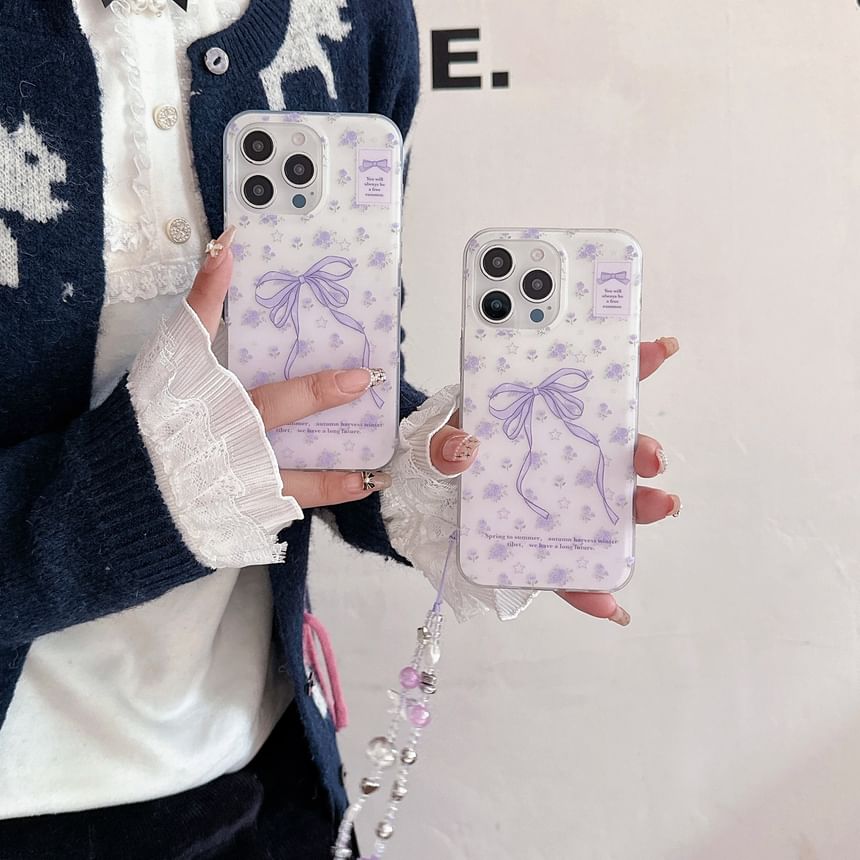 Bow Phone Strap Print / Set Case