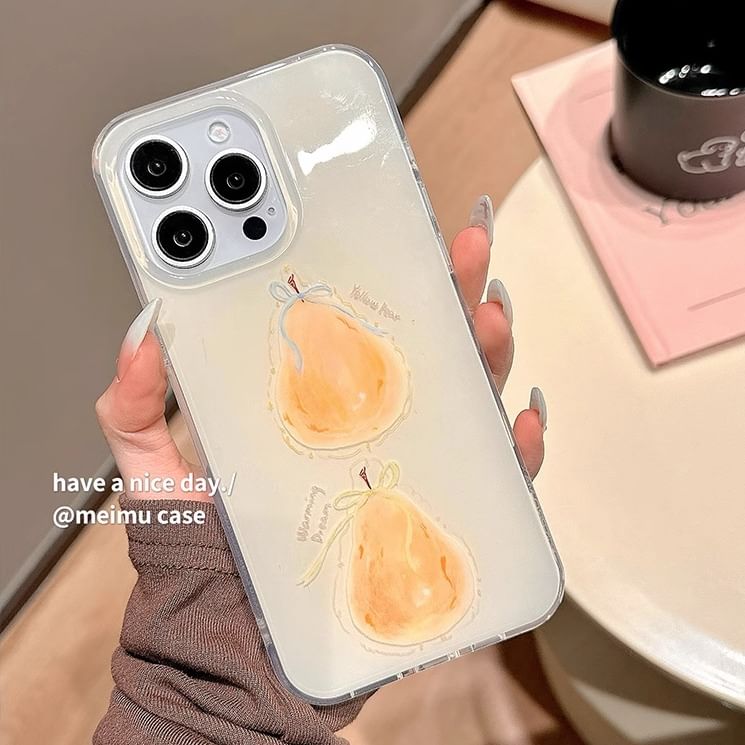 Print Strap Case Set Bead Phone Pear Star /