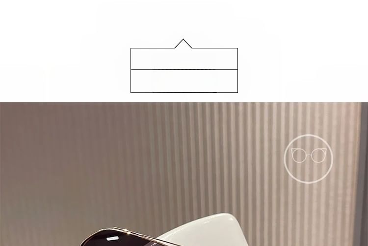 Case Sunglasses Double Cloth Metal / Frame Cleaning Polished Bridge Set Pouch