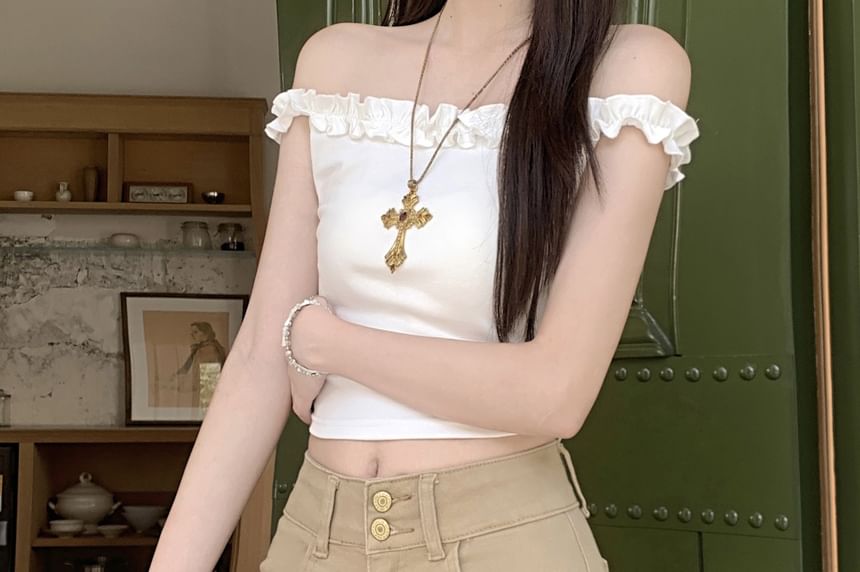 Mid Rise Denim Hot Pants