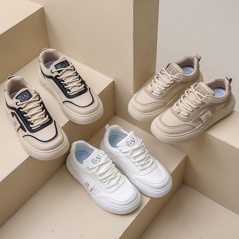 Panel Platform Sneakers
