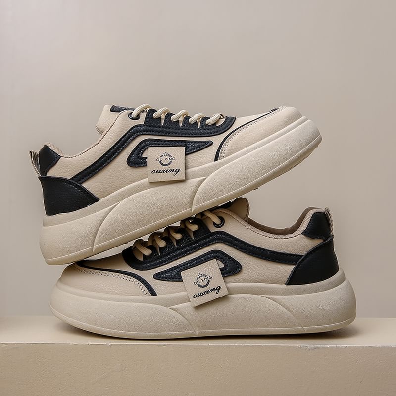 Panel Platform Sneakers