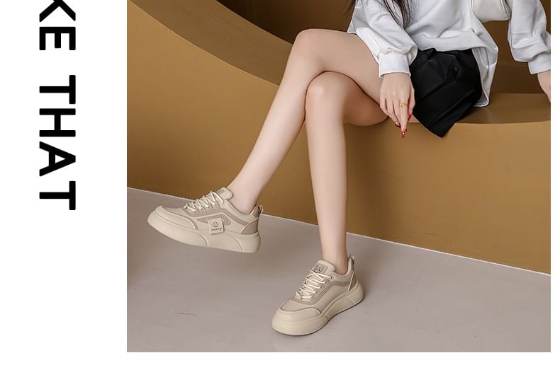 Panel Platform Sneakers