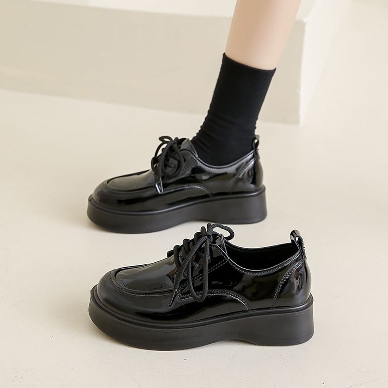 Platform Lace Shoes Up