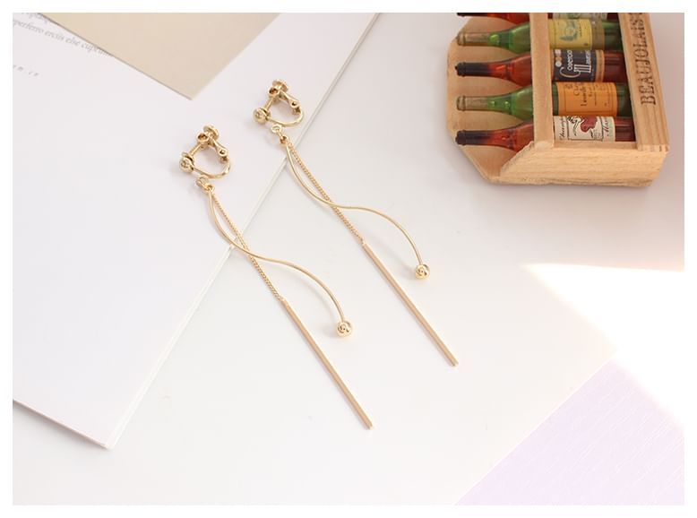 Bead / Bar Clip-On Earring Dangle
