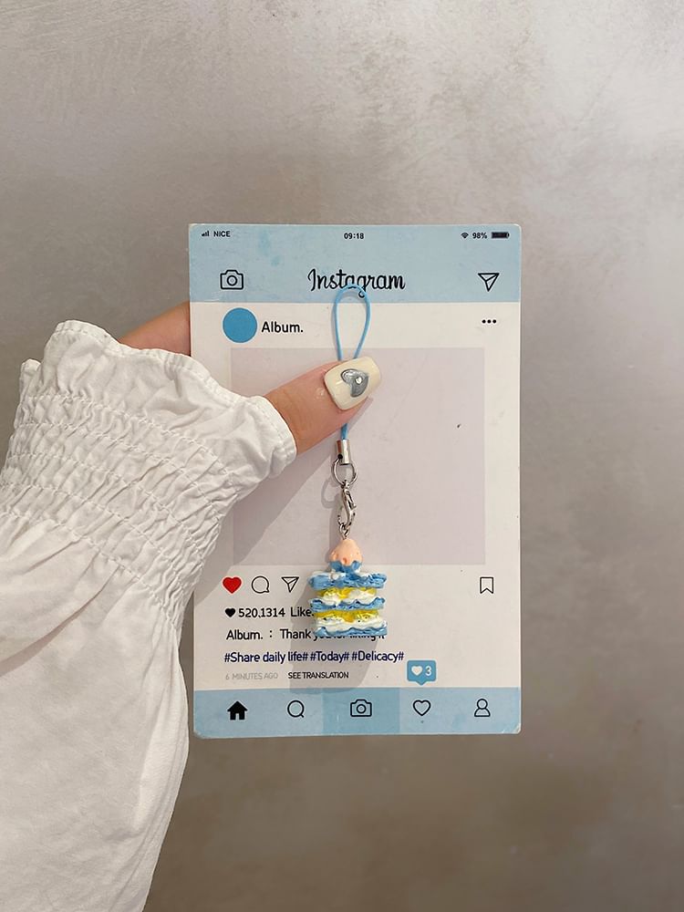 Strawberry Phone Cake Case Plaid