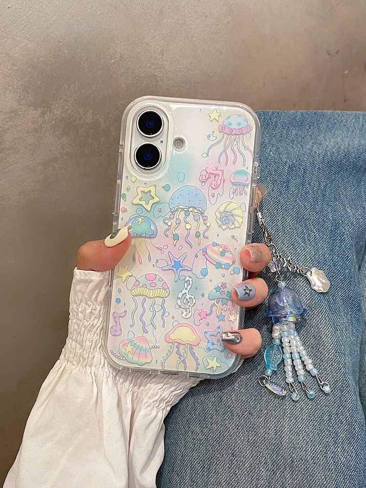 / Charm Set Case Phone Jellyfish