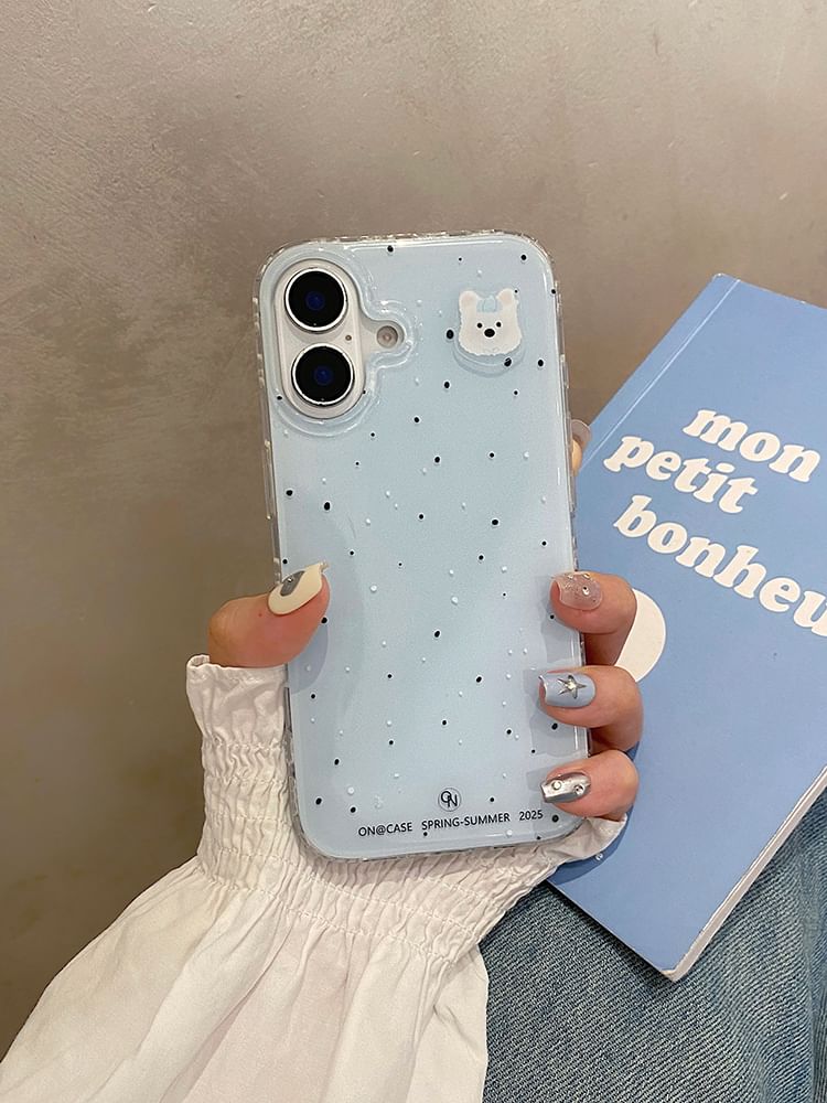 Case Splattered (Compatible with Set MagSafe) Phone Magnetic / Dog Stand