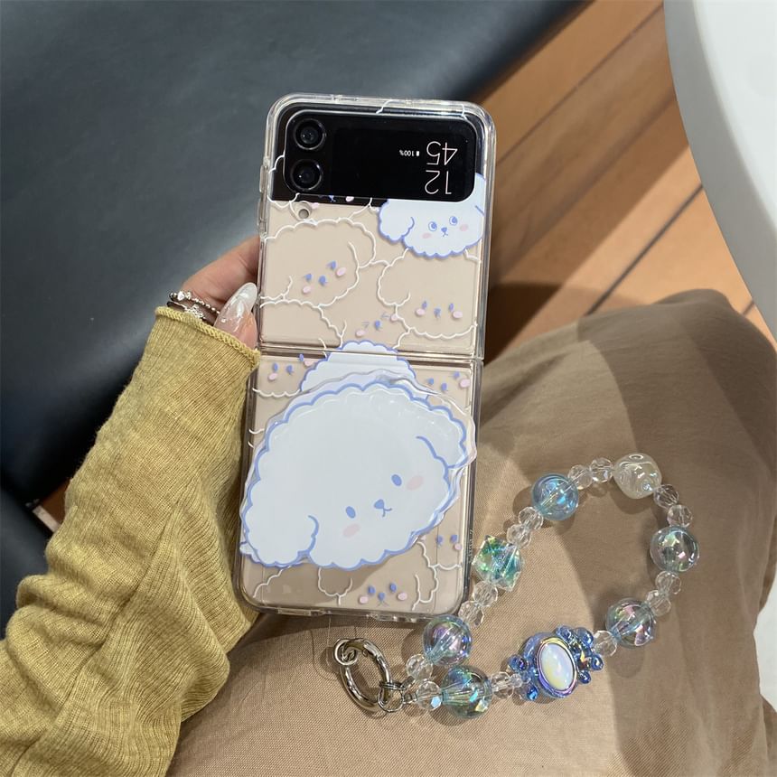 Dog Suction / Print Strap Set Phone Magnetic Case